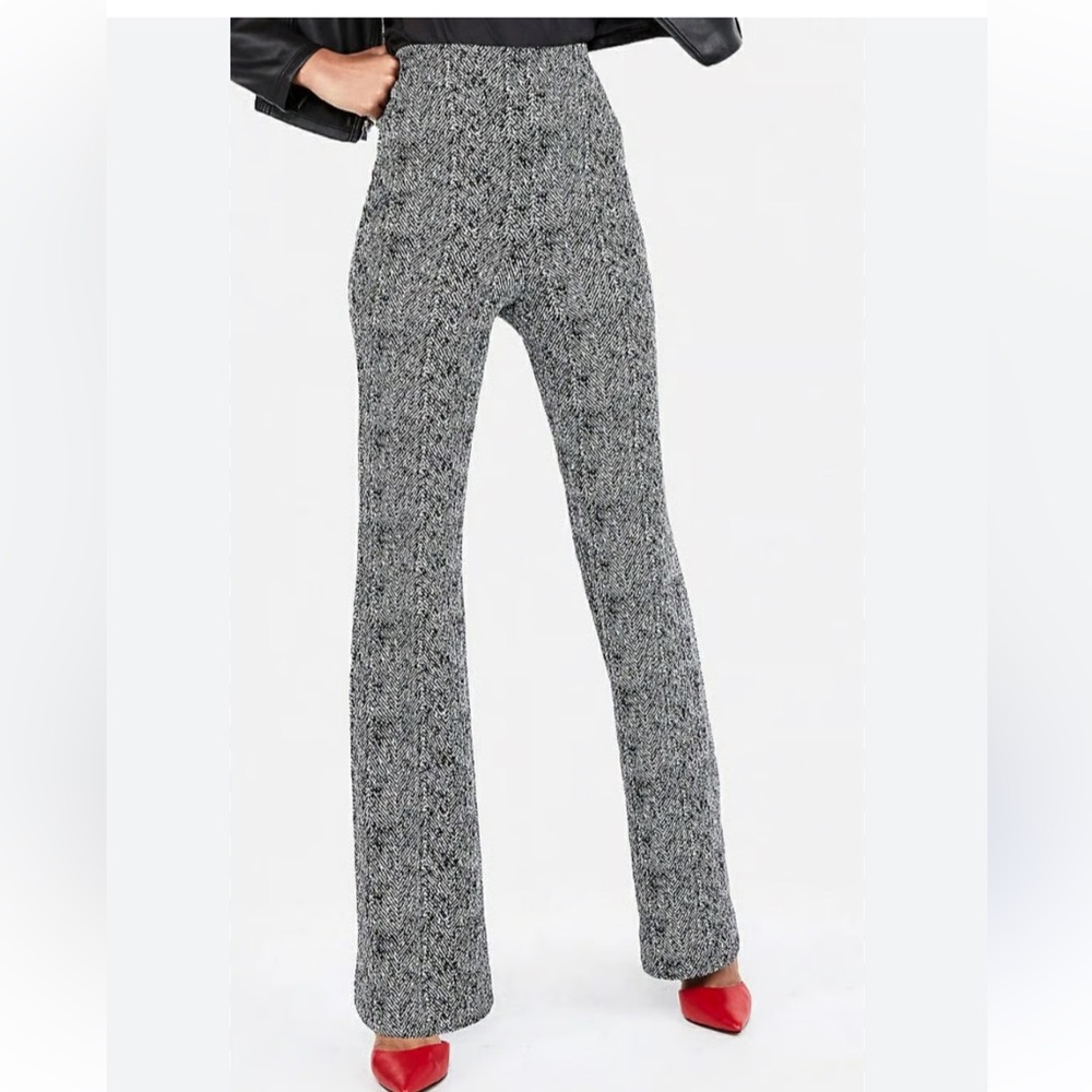 Express Gray Marled Boot Cut Knit Pants